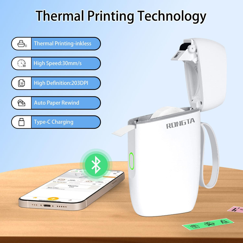 Bluetooth Label Maker Machine with Tape