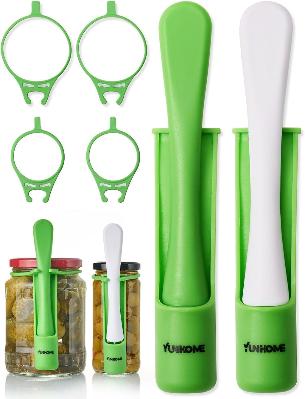 2 Pack Pickle Fork for the Jar, Pickle Grabber Tool, Stainless Steel Olive Grabber Tool, Deep Jar Vegetable Grabber for Olive, Unique Kitchen Gadgets