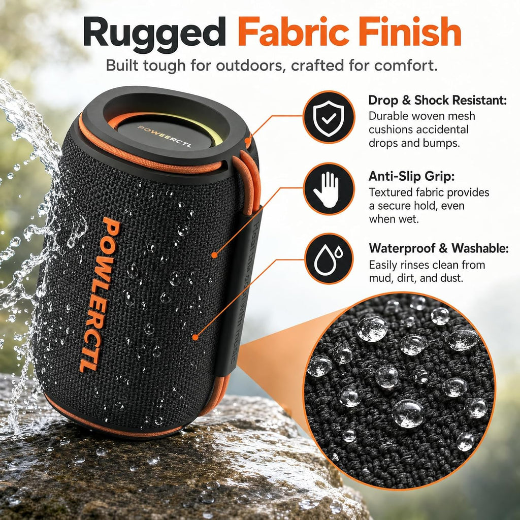 Bluetooth Speaker, 360° Portable Wireless Speaker, IPX6 Waterproof, Bluetooth 5.3, 6H Play Time, TWS for Home/Outdoor/Travel/Camping, Gift for Men, Birthday Gift