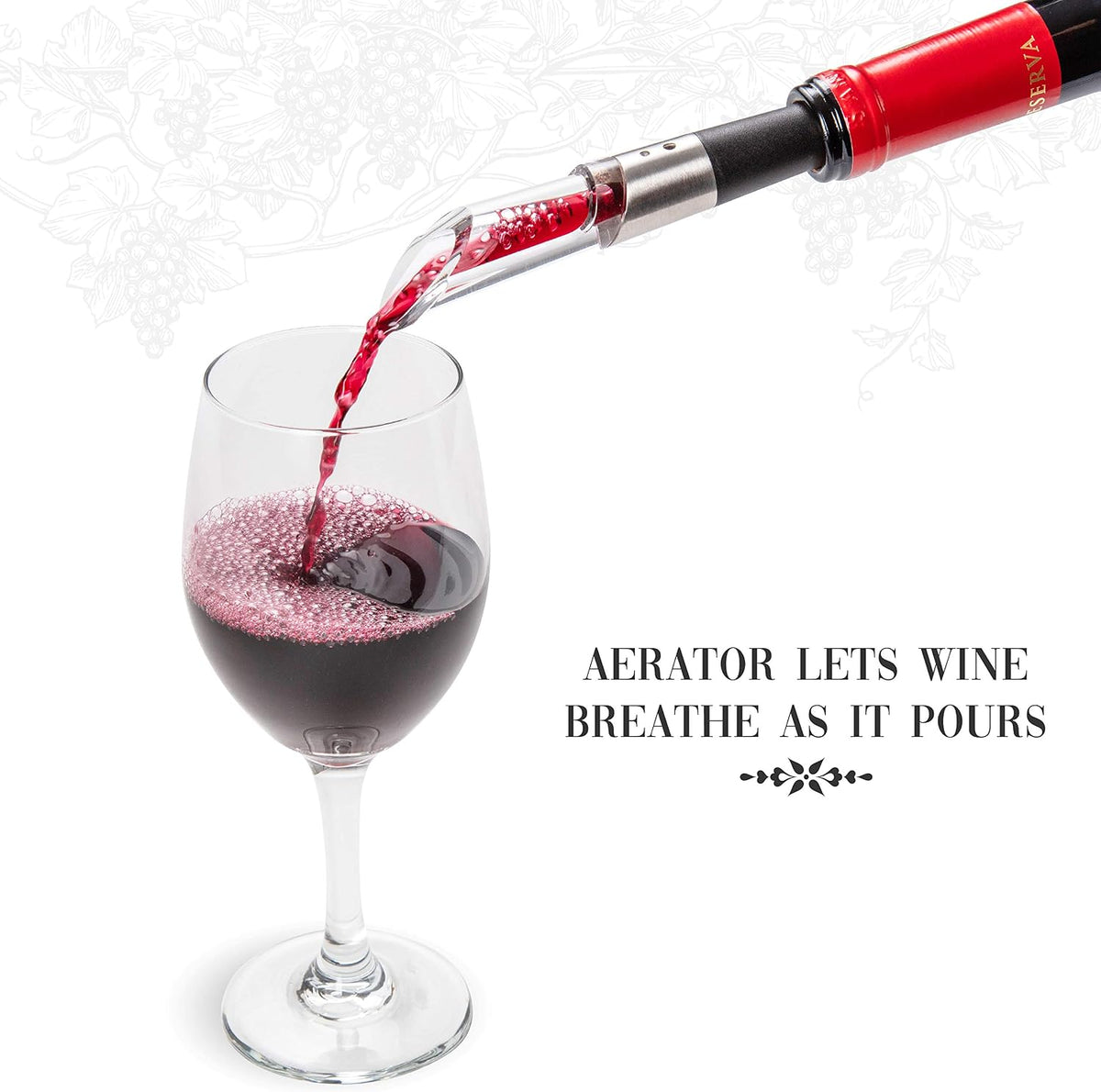 Wine Gift Set, 7-Piece Electric Opener, Aerator & Preserver Kit